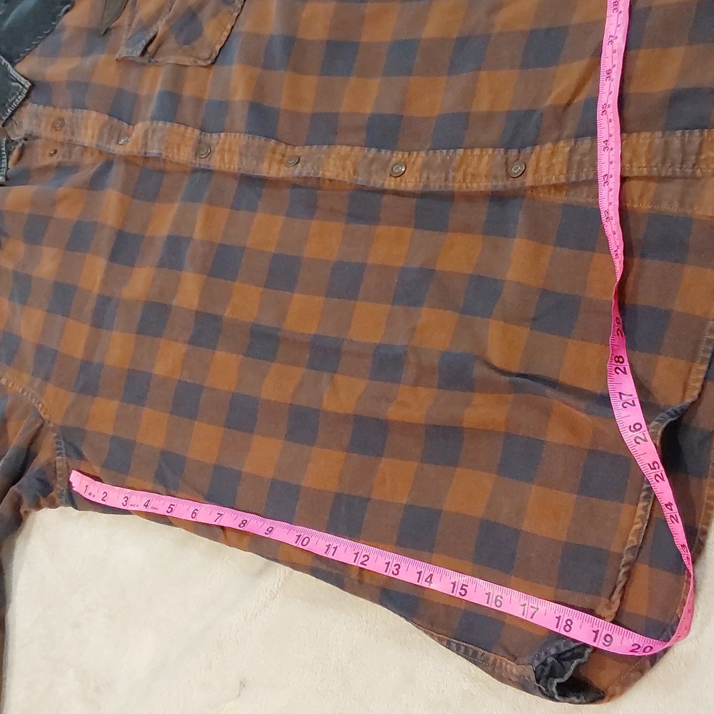 Harley-Davidson Brown Plaid Long Sleeve Button-Up Size 2XL & Leather Fanny Pack - Picture 5 of 16